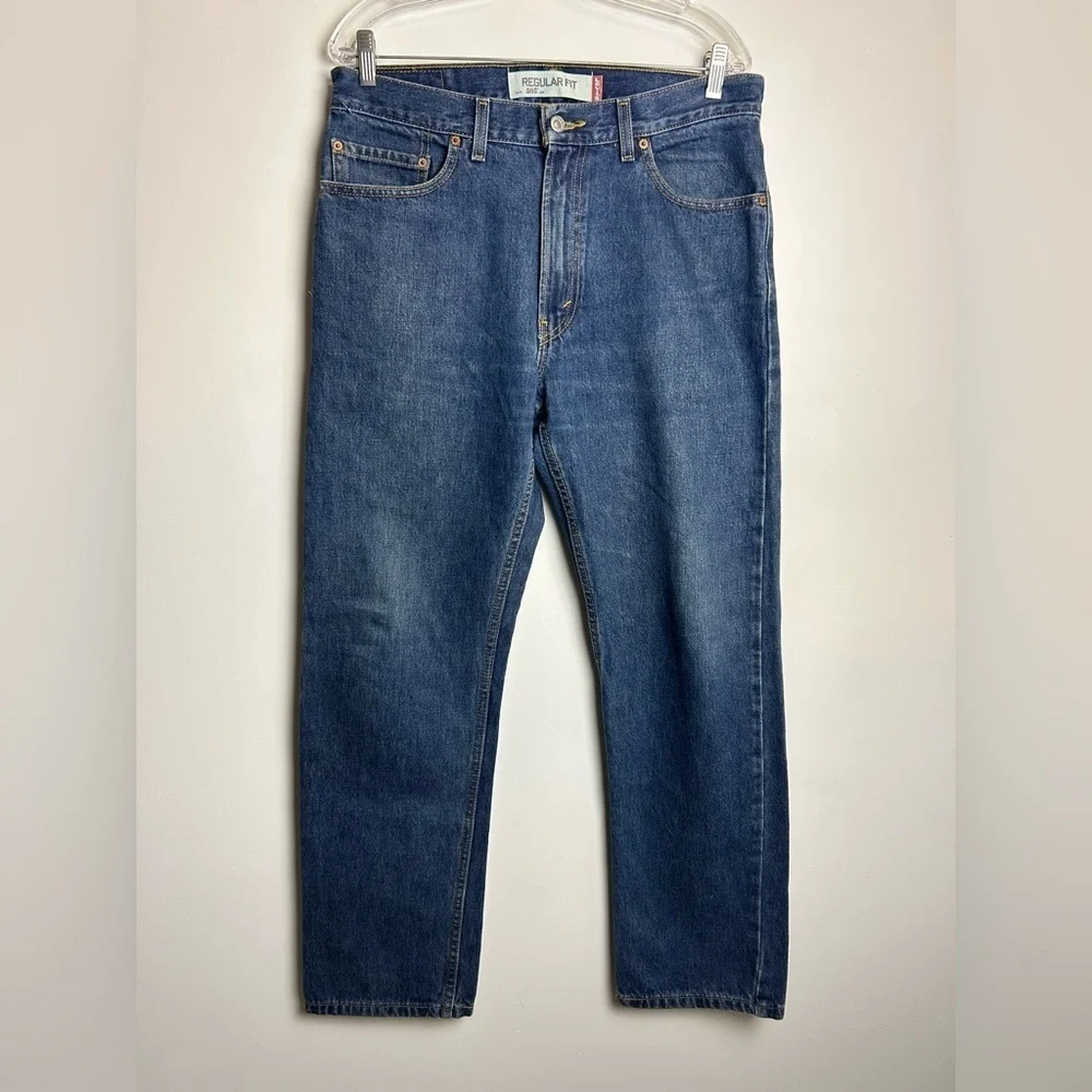 VTG Levi’s 505 Jeans Men’s 34X32 Regular Fit Denim Blue Work‎ Casual Durable